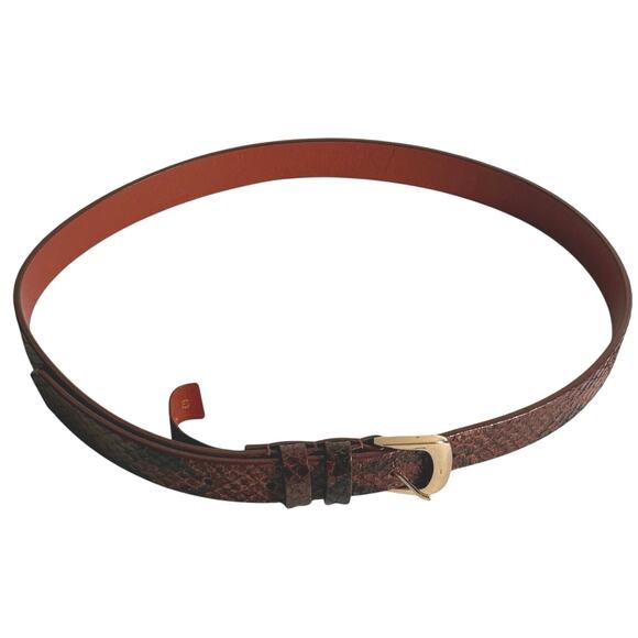 Karl Marc John leather snake skin belt size small